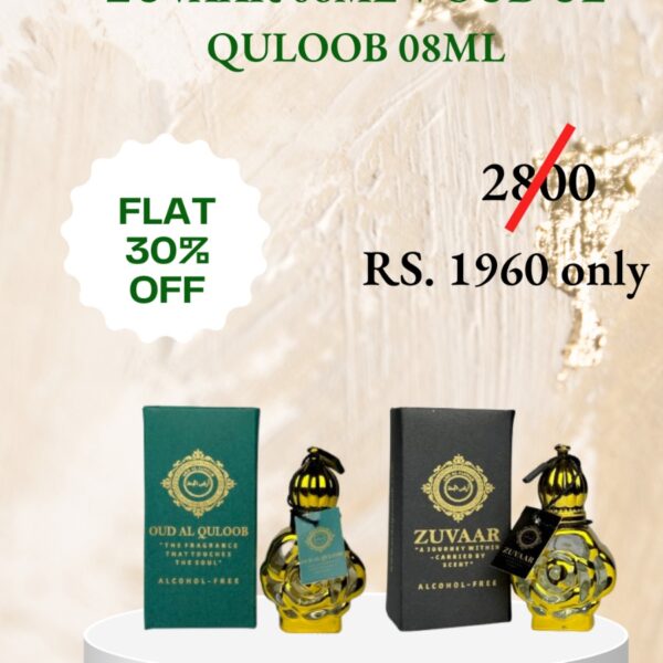 ZUVAAR 08ML + OUD UL QULOOB 08ML