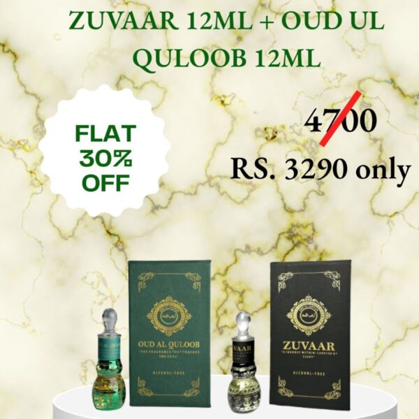ZUVAAR 12ML + OUD UL QULOOB 12ML